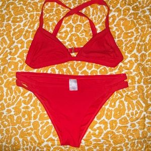Target red bikini